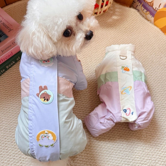 パステルカラー 小型犬用 ダウンジャケット 1003