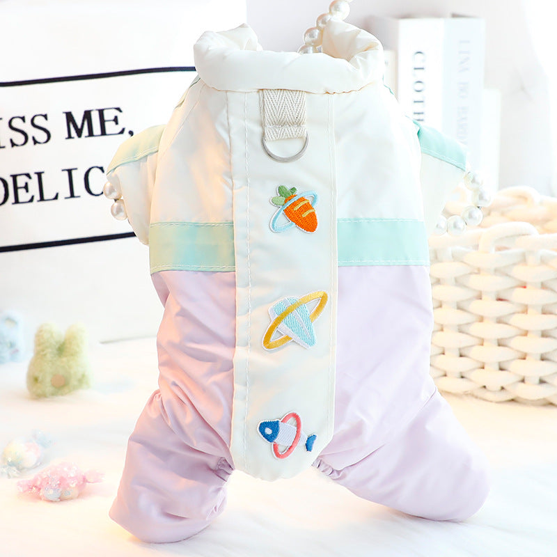 パステルカラー 小型犬用 ダウンジャケット 1003