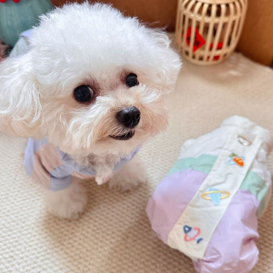 パステルカラー 小型犬用 ダウンジャケット 1003