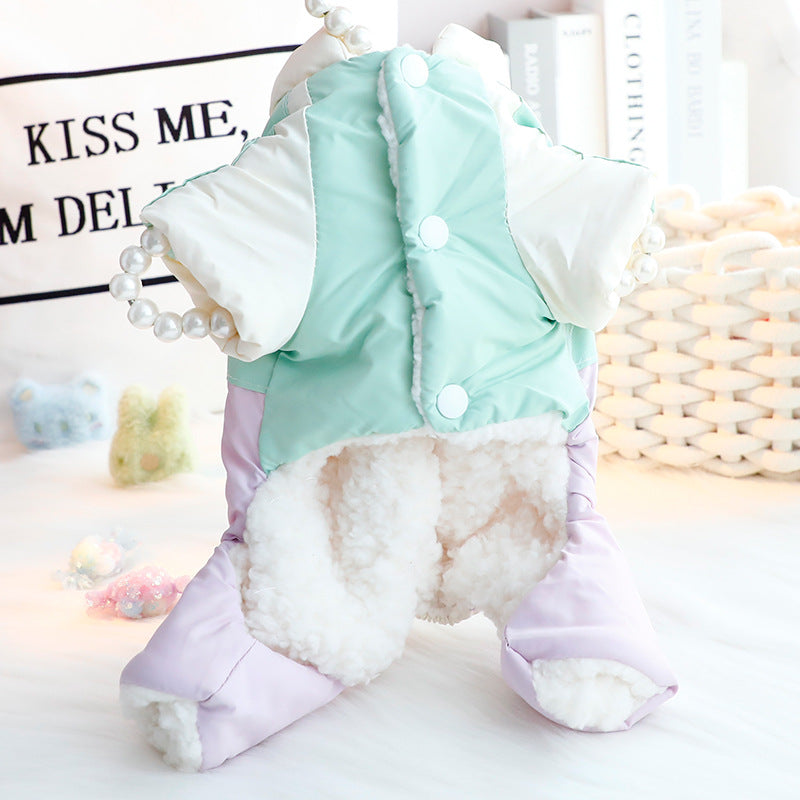 パステルカラー 小型犬用 ダウンジャケット 1003