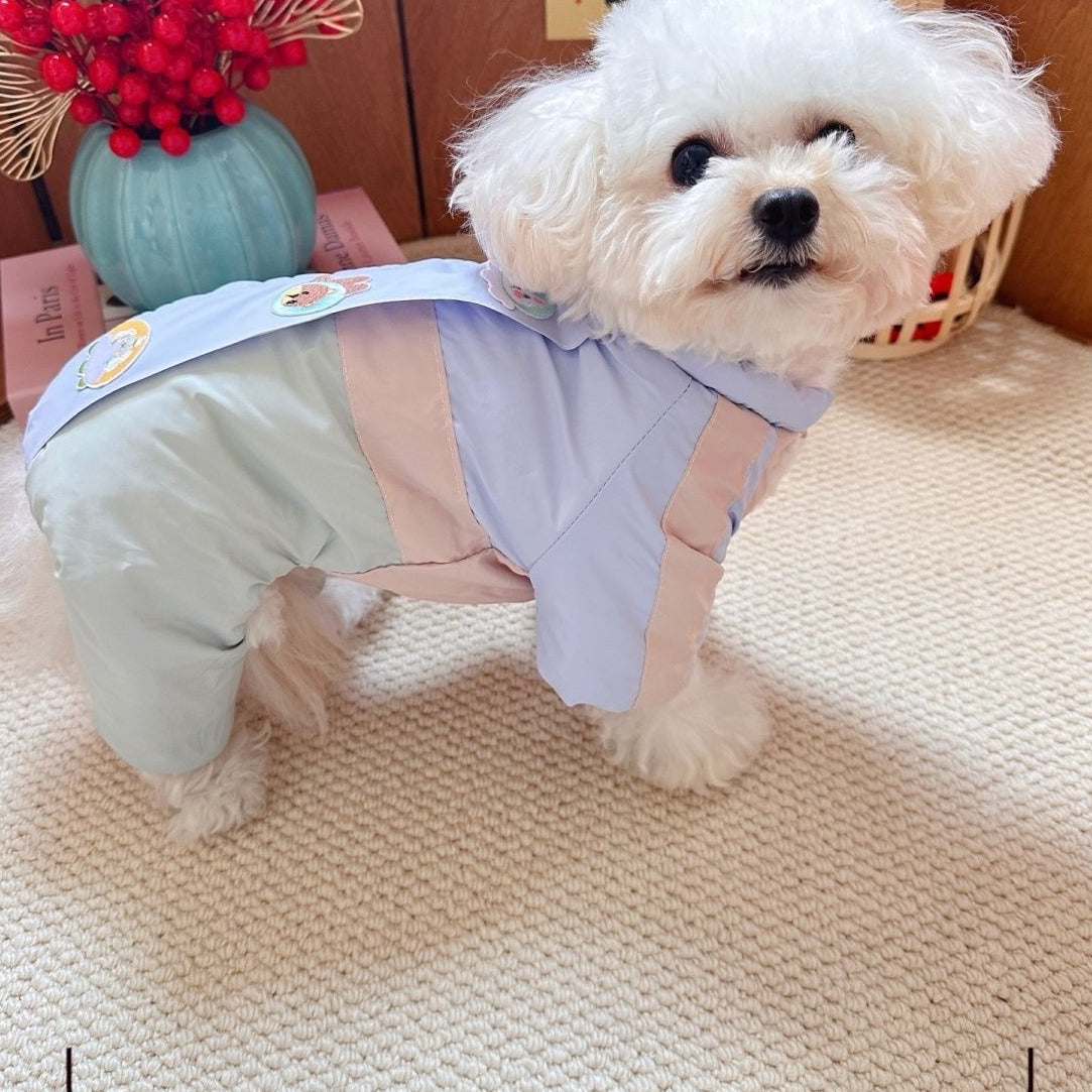 パステルカラー 小型犬用 ダウンジャケット 1003