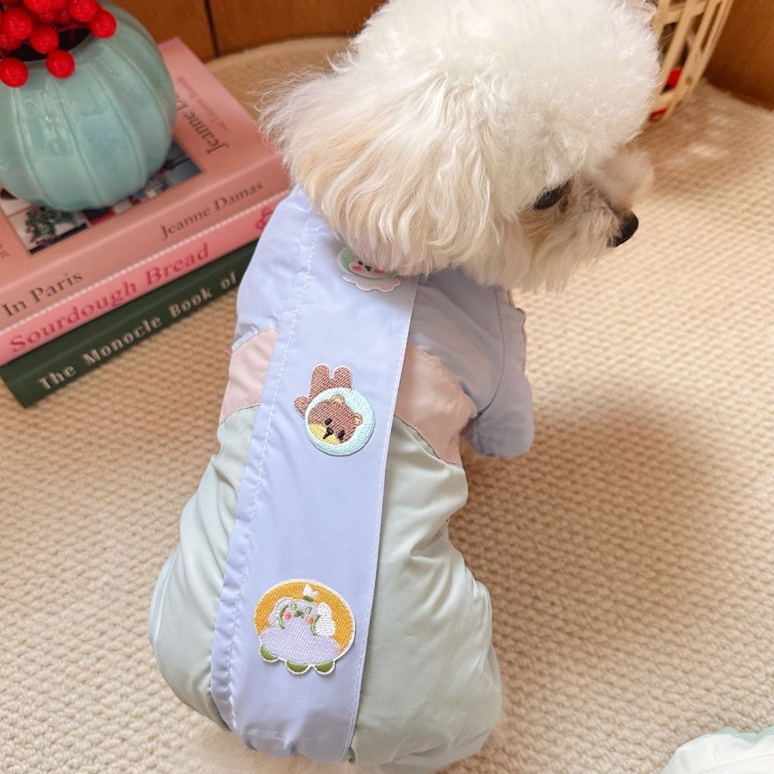 パステルカラー 小型犬用 ダウンジャケット 1003