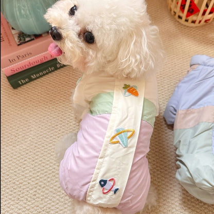 パステルカラー 小型犬用 ダウンジャケット 1003