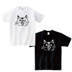 うちの子・顔ネーム 猫Tシャツ定番お名前Tシャツ XS〜3XL いつでも一緒♪